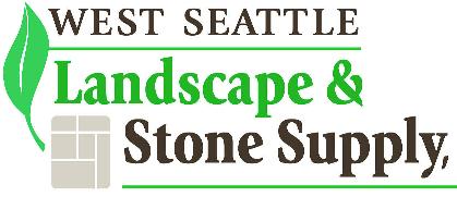 Krajina v západnom Seattli a kamenná ponuka a zelené terénne úpravy
